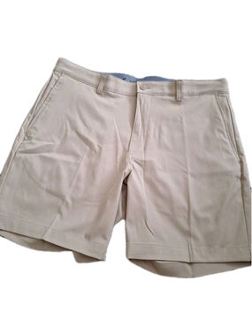 NWT Ben Hogan Performance Golf Shorts Mens 34 Chinchilla Tan Moisture Wicking 6"